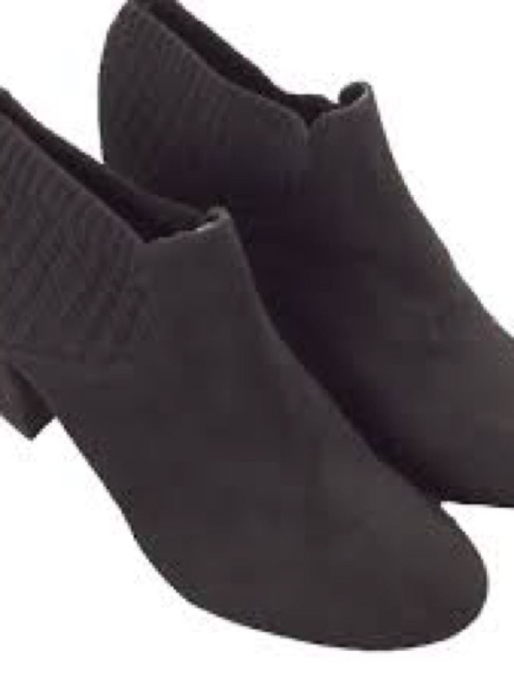 Impo Black Low Block Heel Ankle Booties